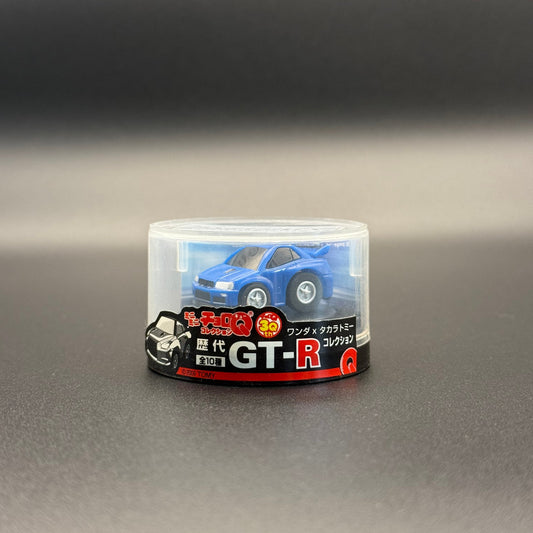 Mini Choro Q Blue R34 GTR