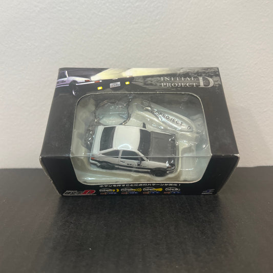 Initial D AE86 Black Hood Headlight Keychain