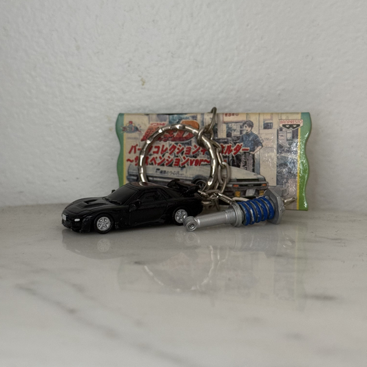 Black RX7 Suspension Initial D Keychain